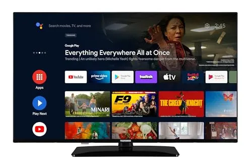 Telefunken 50 Zoll Smart TV - 4K UHD, HDR Dolby Vision, Triple-Tuner - Fernseher mit atemberaubender 4K Ultra HD Bildqualität und Dolby Atmos für ein unvergleichliches Klangerlebnis. Genießen Sie grenzenlose Unterhaltung mit Android TV und Zugriff auf zahlreiche Streaming-Apps.