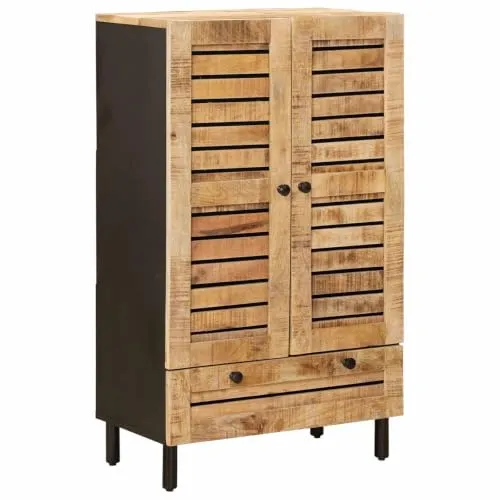 vidaXL Stauraumschränke Natur 60 x 33 x 100 cm aus Massivholz Mango