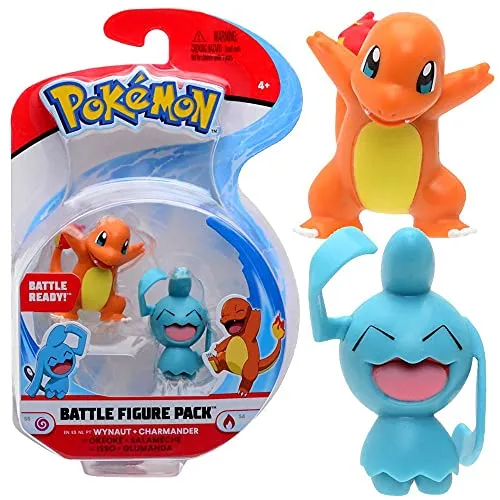 Pokemon Battle Figuren | Isso & Glumanda | Action Figuren zum Sammeln