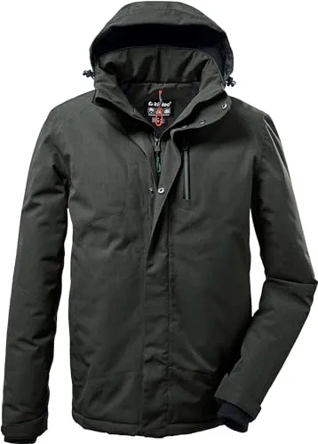 killtec Herren Funktionsjacke KOW 161 MN JCKT - Wasserdichte Funktionsjacke mit abzippbarer Kapuze und 10.000 mm Wassersäule, ideal für Outdoor-Aktivitäten bei jedem Wetter.