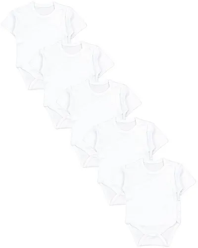 TupTam Kurzarmwickelbody 5er Set - Baby-Wäsche aus 100% Baumwolle, ideal für empfindliche Babyhaut, buntes Farbenmix für fröhliche Outfits.