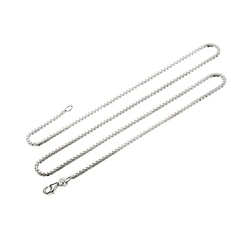 NKlaus 42cm Venezianerkette aus 925 Silber - Elegante Halskette für Damen, federleicht mit nur 1,7g und filigranter Breite von 0,6mm – für subtile Eleganz und hohen Tragekomfort.