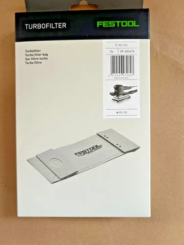 Festool Turbofilter 5 Stück TF-RS 1/5 Nr. 483674  passend für RS 100  RS 1
