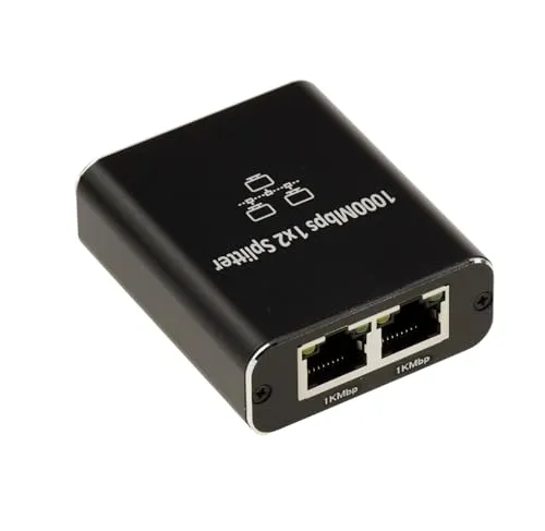 Produktbild KALEA-INFORMATIQUE Gigabit-Ethernet-Splitter 1 Port auf Zwei Ports zum Anschluss von Zwei Geräten an einen einzigen Ethernet-Port