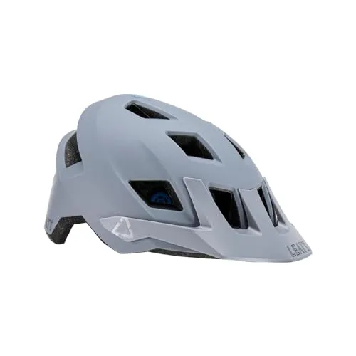 Leatt Helmet MTB AllMtn 1.0 V23 Titanium - S 51-55cm - Fahrradhelm aus leichtem Titanium, bietet maximalen Schutz und Komfort für Mountainbiker.