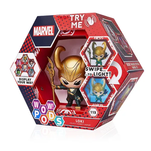 WOW! PODS Loki Marvel Sammelfigur Wackelfigur beleuchtet Avengers
