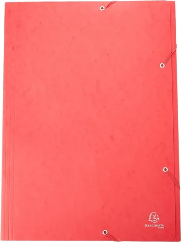 EXACOMPTA Eckspannermappe DIN A3 Karton rot