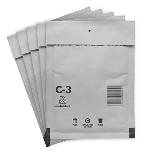Luftpolsterumschläge Versandtaschen Luftpolster 170 x 225mm Luftpolstertaschen DIN A5 DIN A6 Gr. C/3 C3 weiß Umschläge gepolstert Taschen 200
