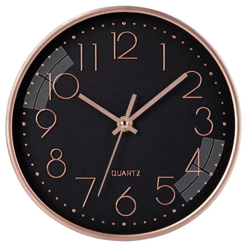 ACCSHINE Wanduhr Ohne TickgeräUsche Lautlos 30cm Modern Quarz Groß Batterie Betriebene Wanduhr Einfach zu Lesen für Zimmer Zuhause KüChe Schlafzimmer BüRo Schule