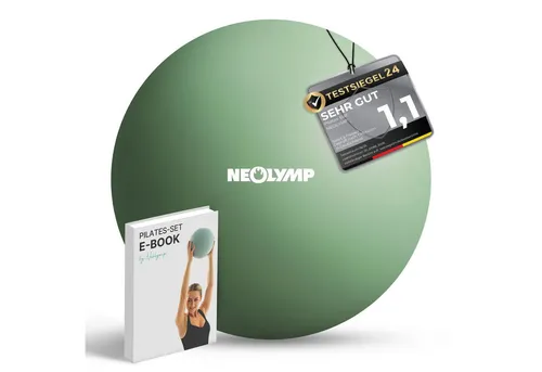 NEOLYMP Pilatesball 20 cm - Rutschfester Mini Gymnastikball inkl. Pumpe für Yoga & Physiotherapie - Dieser kompakte Pilatesball mit 20 cm Durchmesser ist ideal für Balanceübungen und Core-Training. Die rutschfeste Silikonoberfläche sorgt für sicheren Halt und ermöglicht effektive Bewegungen. Perfekt für Zuhause oder unterwegs!