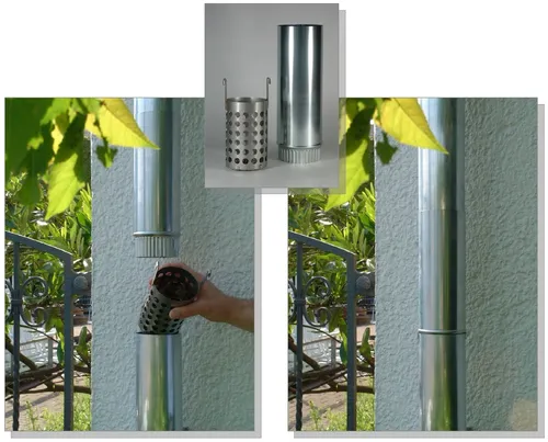 Lemp Laubfang 'Ratio' im Fallrohr NW 100