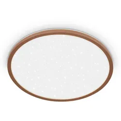 Briloner Leuchten LED Panel SLIM 7654014 - Flaches LED Panel in Coffee mit elegantem Sternencover, ideal für Wohnräume und Schlafzimmer. Bietet helles, neutrales Licht und einen zusätzlichen Backlighteffekt für eine angenehme Atmosphäre.