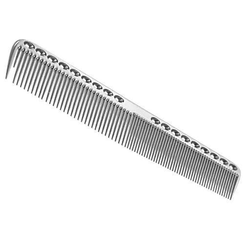 SOONHUA Haarkamm mit Professionellem Kamm Friseur Stahl Raum Aluminium Metall Antistatischer Haarschneidekamm Entwirrungskamm für Haarschneiden Styling & Pflege,für Haare und Bart