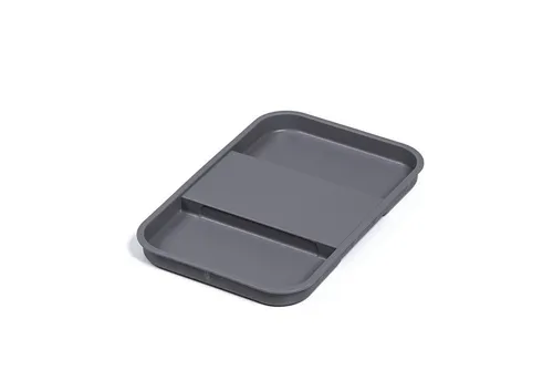 SO-TECH® Mülltrennsystem Ninka eins2vier Deckel für 4,2 / 5,5 / 7 / 8 Liter Behälter, 214 x 140 x 17 mm alugrau 50001.11