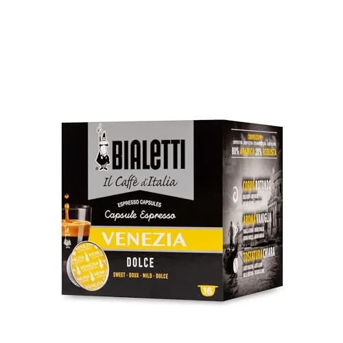 Bialetti 96080091/M Kaffee-Kapseln Venezia, Alu, 16 Stück