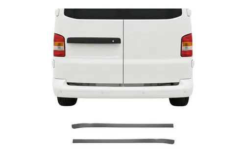 OMAC Zierleisten-Aufkleber Kofferraumleiste für VW Caravelle T5 2003-2015 Dunkel 2tlg, (2tlg), Langlebig,Einfache Reinigung,Einfache Installation,Rostbeständig
