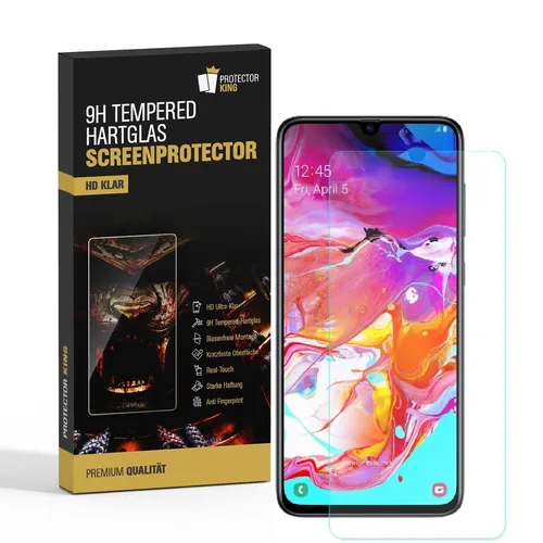 2x 9H Panzerfolie für Samsung Galaxy A70 Displayschutz Schutzglas Hartglas KLAR