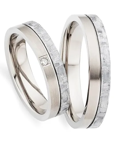 123traumringe Eheringe aus Carbon & Titan mit Brillant - Hochwertige Partnerringe, gravierbar und in Ringgrößen 50-70 mm erhältlich. Zeitloses Design mit edlem Brillant für unvergessliche Momente.