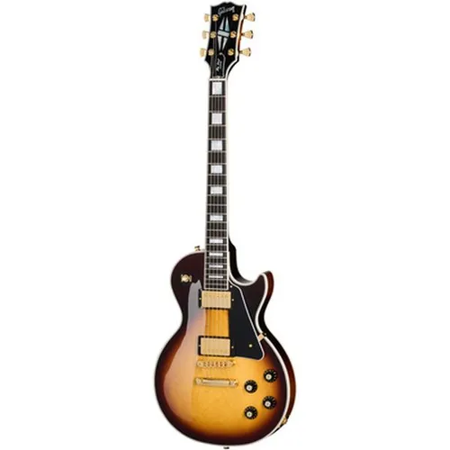 GIBSON Les Paul Custom 70s Tobacco Burst - E-Gitarre mit klassischem 70er Design, bietet herausragenden Klang und Spielkomfort für professionelle Musiker und Liebhaber.