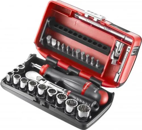 Facom Steckschlüssel-Set 1/4Z 12-Kant 27tlg von Facom