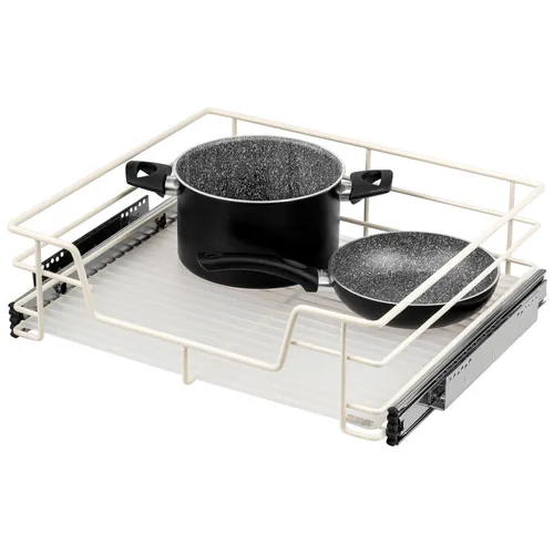 bremermann Teleskopschublade 60 cm - Küchenschubladeneinsätze mit Vollauszug für optimale Raumausnutzung, ideal zum Nachrüsten in Küchenschränken und aus robustem Metall für Langlebigkeit.