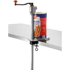 Bartscher Dosenöffner KB565, Tischdosenöffner für hohe Dosen - Hochwertiger Tischdosenöffner aus Edelstahl, manuell betrieben, für Dosen bis 56,5 cm Höhe – ideal für die Gastronomie und den dauerhaften gewerblichen Einsatz.