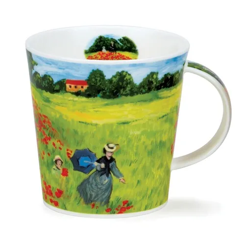Dunoon Giverny Poppyfield Monet Jumbo 0,48l Teetasse Mug Kaffeebecher Cairngorm