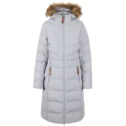 Trespass AUDREY Damen Hemd - Wasserdichte Jacke mit Kunstpelzbesatz - Jacken für Damen mit ColdHeat-Technologie für optimale Wärme und Komfort bei kaltem Wetter. Praktische Reißverschlusstaschen und eine schützende Kapuze machen diese Jacke ideal für Outdoor-Abenteuer.