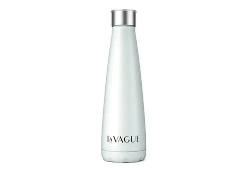LA VAGUE Isolierflasche GRAVITY Edelstahl-Isolierflasche - Trinkflasche aus bruchfestem Edelstahl, doppelwandig für optimale Temperaturhaltung, ideal für Training und unterwegs mit 415 ml Fassungsvermögen.