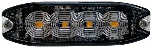 BS 20324 - LED Front- Heckblitzer, orange - Handlampen, Arbeitsleuchten: 4 orange LED Blitzer mit 9 W, IP 67, synchronisierbar bis 4 Stück und mit Memory-Funktion für optimale Sichtbarkeit.