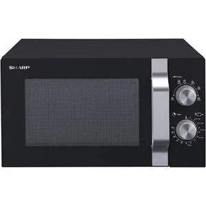 Sharp R204BA Mikrowelle 20L - 800W mit 6 Stufen - Mikrowelle mit Auftaufunktion und Dampfgarfunktion, ideal für schnelles und gesundes Kochen. Kompakt und leistungsstark für jede Küche.