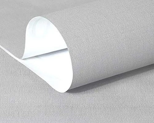 m x 60 cm Tapeten einfarbig Uni Pastellfarben hellgrau 3000-S Art. 3112 selbstklebend Verschiedene Trendfarben Tapete Folie abwischbar 10