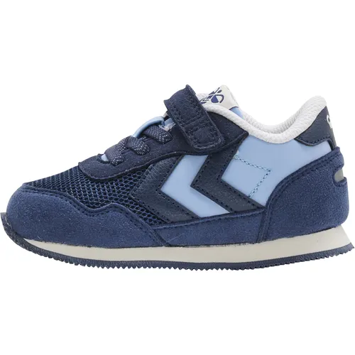 Hummel REFLEX MULTI INFANT - ENSIGN BLUE - 20 - Hallenschuhe mit atmungsaktivem Mesh und strapazierfähigem Nylon. Leichter Sneaker mit dämpfender EVA-Zwischensohle und verstellbarem Klettverschluss für perfekten Sitz.