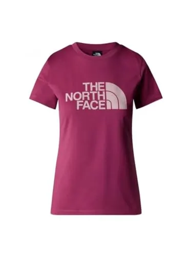 The North Face Damen Easy T-Shirt Größe M, lila - Stylisches T-Shirt aus weicher Baumwolle mit coolem Logoprint, perfekt für den Alltag und Freizeitaktivitäten.