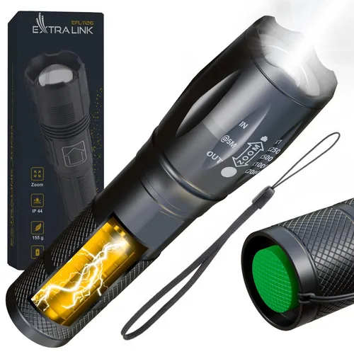Taktische EXTRALINK Taschenlampe Led Taschenleuchte Flashlight Zoom Handlampe