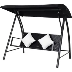 Outsunny Hollywoodschaukel Polyrattan 3-Sitzer von Outsunny