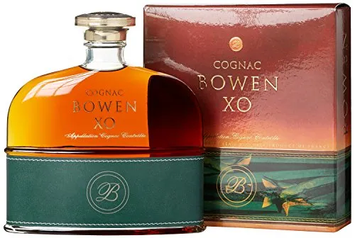 Cognac Bowen XO 40% Vol. 0,7l in Geschenkbox - Weinbrände – Edler Extra Old Cognac in eleganter Geschenkbox, perfekt für Genießer mit komplexen Aromen von Früchten, Schokolade und feinem Leder.