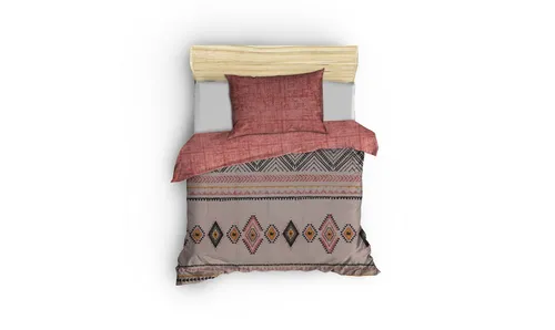 L'Essentiel Linge de Maison, Felix - Fliese Rot Bettwäsche Set 140 x 200 cm - Hochwertiges Bettwäsche Set aus 100% Baumwolle, 140 x 200 cm. Mit lebendigen Farben und eleganten Designs verwandelt es Ihr Schlafzimmer in eine stilvolle Oase. Pflegeleicht und maschinenwaschbar bei 40 °C.