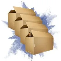 PROREGAL® Versandkarton 2-wellig 120x60x60cm - Versandkarton aus 2-welliger Wellpappe, tragfähig bis 30 kg, ideal für den sicheren Versand empfindlicher Produkte, 100% recyclingfähig und umweltfreundlich.