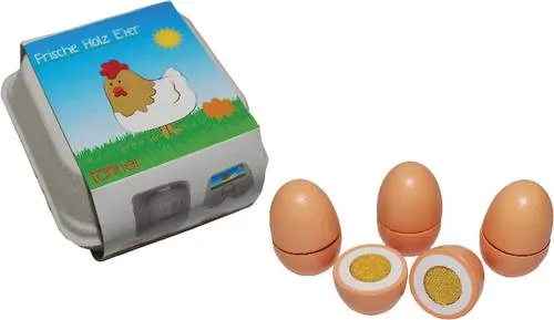 Eier zum Schneiden aus Holz