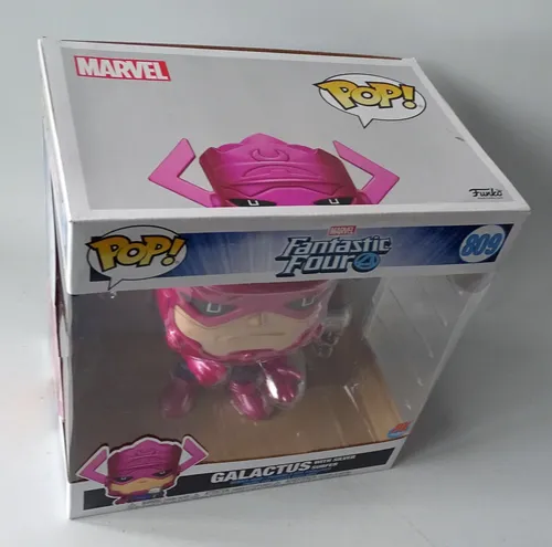 Funko POP! Fantastic Four Galactus mit Silver Surfer 25cm - Aufstellfigur aus der Fantastic Four Reihe, detailreiche Wackelkopffigur für Sammler und Marvel-Fans.
