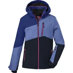 killtec Skijacke KSW 166 GRLS - Sportliche Mädchen Skijacke im Colourblock Design - Funktionsjacken mit 10.000 mm Wassersäule, atmungsaktiv und wasser- sowie winddicht. Ideal für Winterabenteuer mit verstellbarer Kapuze und warmem Fleece-Futter.