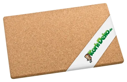 Produktbild Bade Matte aus Kork | Boden Matte für Bad & Wellness | 45x30 cm | 100% Naturkork