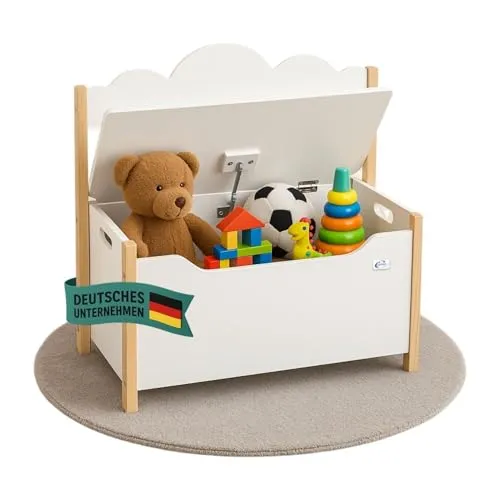 Coemo Spielzeugtruhe mit Sitzbank Trudi