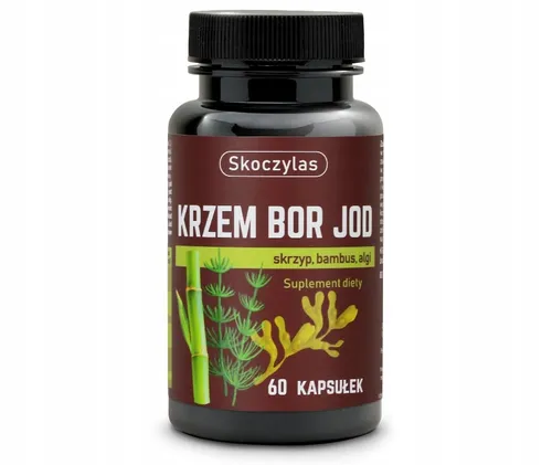 Skoczylas Silizium, Bor, Jod 60 Kapseln - Nahrungsergänzungsmittel zur Unterstützung von Haut, Haaren und Nägeln mit Silizium, Bor und Jod für eine gesunde Schilddrüsenfunktion und Schönheit von innen.