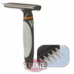 Long Hair Groomer - Professioneller Fellpflegekamm für lange Haare, ergonomischer Gummigriff und optimale Zahnlängen für effektive Basispflege