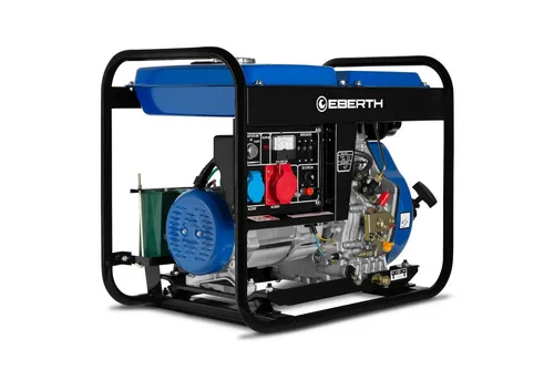 EBERTH Stromerzeuger 5000 Watt Diesel mit E-Starter