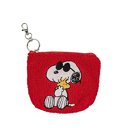 DISNEY Peanuts Snoopy Schlüsselanhänger in Rot und Weiß, Rot, Weiß und Schwarz, Einheitsgröße, Modern