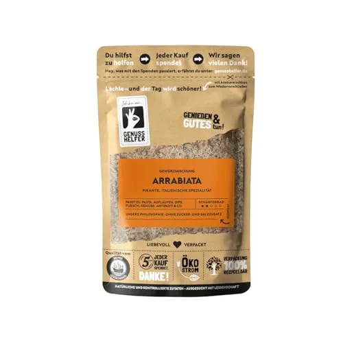 Bremer Gewürzhandel Arrabiata Gewürzmischung, gemahlen, würzig-scharf, italienische Gewürzmischung für eine authentische Arrabiata Pastasauce, 100g