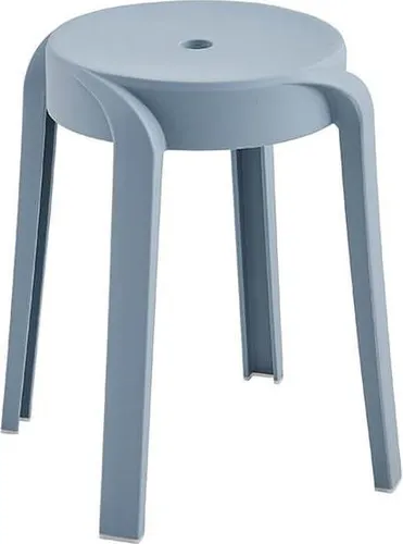 HOME DELUXE Hocker Stapelhocker NIVO (4 St) – Esszimmerhocker in Blau